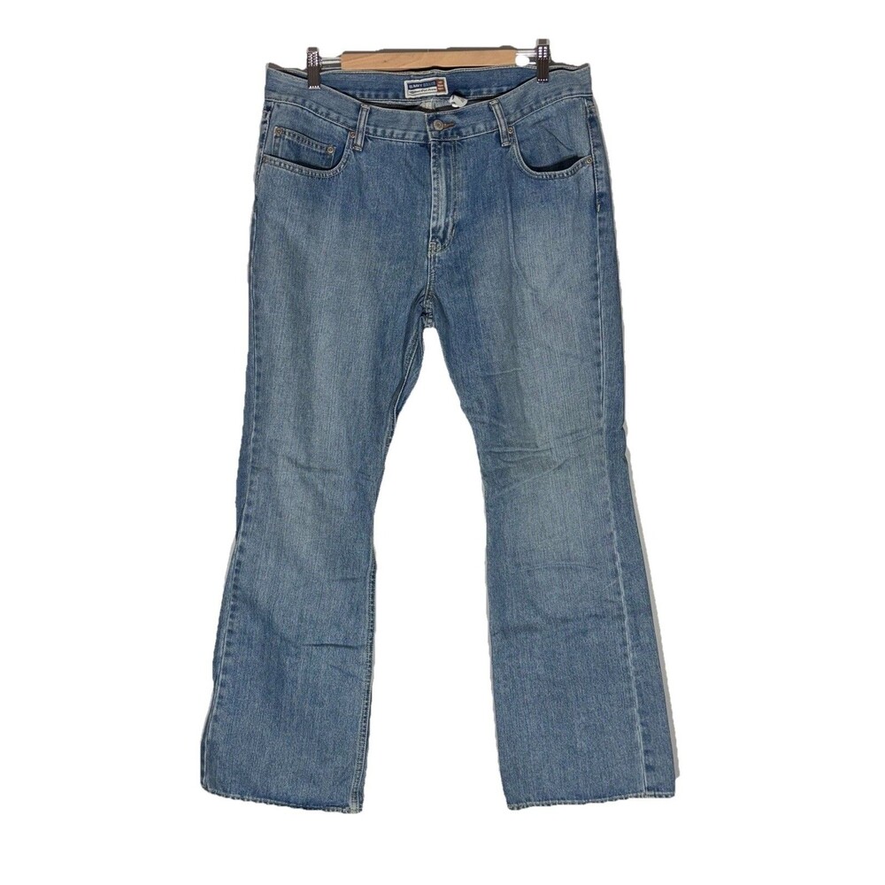 Vintage Y2K Old Navy Boot Cut Jeans Womens Size 16 Just Below Waist Distressed